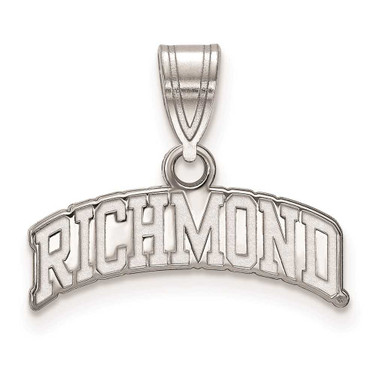 Image of 14k White Gold LogoArt University of Richmond Medium Script Pendant