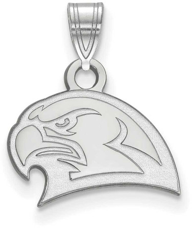 Image of 14K White Gold Miami University Small Pendant by LogoArt (4W024MU) Image of 14K White Gold Miami University Small Pendant by LogoArt (4W024MU)