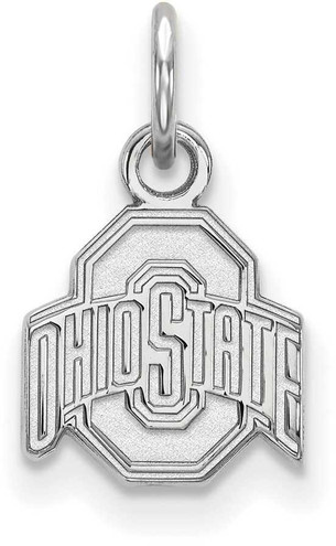 Image of 14K White Gold Ohio State University X-Small Pendant by LogoArt (4W001OSU) Image of 14K White Gold Ohio State University X-Small Pendant by LogoArt (4W001OSU)