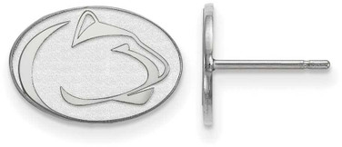 Image of 14K White Gold Penn State University X-Small Post Earrings by LogoArt