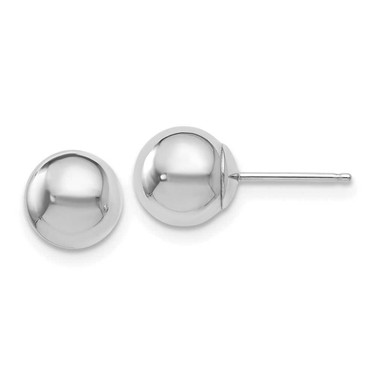 Image of 7mm 14K White Gold Polished 7mm Ball Stud Post Earrings 281428