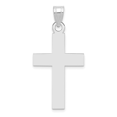 Image of 14K White Gold Polished Cross Pendant XR529W