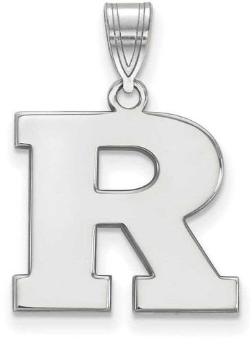 Image of 14K White Gold Rutgers Medium Pendant by LogoArt