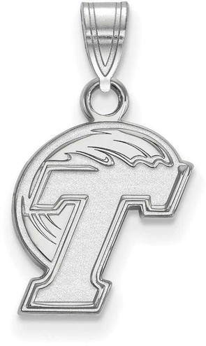 Image of 14K White Gold Tulane University Small Pendant by LogoArt