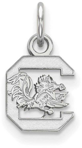Image of 14K White Gold University of South Carolina X-Small Pendant by LogoArt 4W001USO Image of 14K White Gold University of South Carolina X-Small Pendant by LogoArt 4W001USO