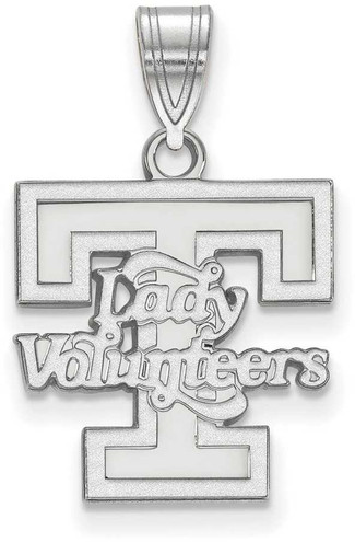 Image of 14K White Gold University of Tennessee Medium Pendant by LogoArt (4W045UTN)