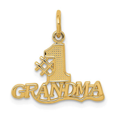 Image of 14K Yellow Gold #1 Grandma Charm