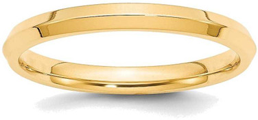 Image of 14K Yellow Gold 2.5mm Knife Edge Comfort Fit Band Ring