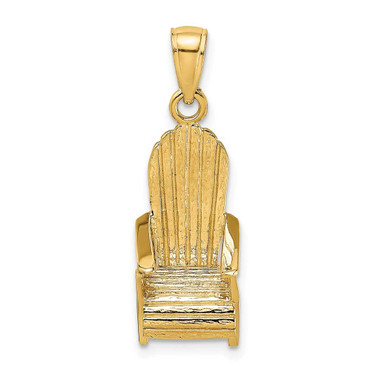 Image of 14K Yellow Gold 3-D Beach Chair Pendant