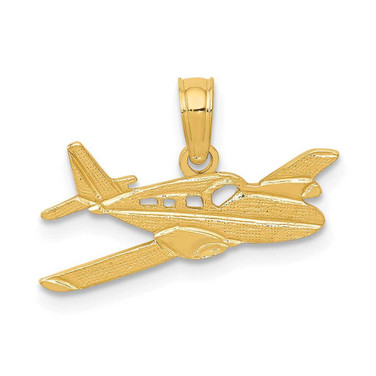 Image of 14K Yellow Gold Cessna Plane Pendant