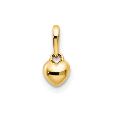 Image of 14K Yellow Gold Childrens Heart Pendant YC1137