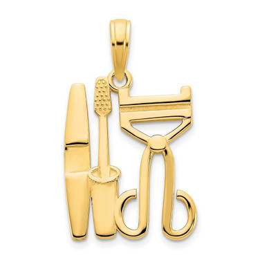 Image of 14K Yellow Gold Cosmetics Pendant