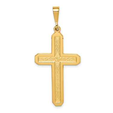 Image of 14K Yellow Gold Cross Pendant C1467