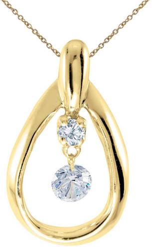 Image of 14K Yellow Gold Diamond Dashing Diamonds Pendant (Chain NOT included) (CM-P8315) Image of 14K Yellow Gold Diamond Dashing Diamonds Pendant (Chain NOT included) (CM-P8315)