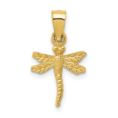 Image of 14K Yellow Gold Dragonfly Pendant K3256