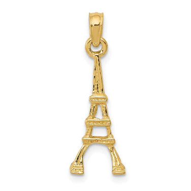 Image of 14K Yellow Gold Eiffel Tower Pendant