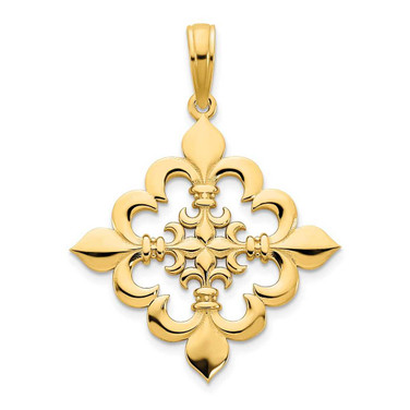 Image of 14K Yellow Gold Fancy Pendant D5068