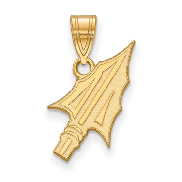 Image of 14K Yellow Gold Florida State University Medium Pendant by LogoArt (4Y072FSU)