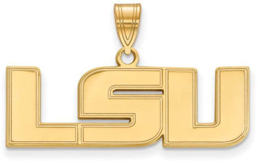 Image of 14K Yellow Gold Louisiana State University Medium Pendant by LogoArt (4Y003LSU) Image of 14K Yellow Gold Louisiana State University Medium Pendant by LogoArt (4Y003LSU)