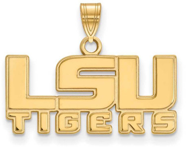 Image of 14K Yellow Gold Louisiana State University Small Pendant by LogoArt (4Y042LSU) Image of 14K Yellow Gold Louisiana State University Small Pendant by LogoArt (4Y042LSU)