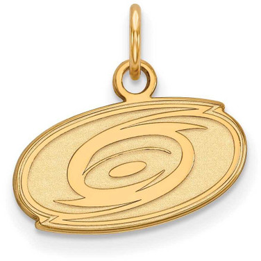 Image of 14K Yellow Gold NHL Carolina Hurricanes X-Small Pendant by LogoArt