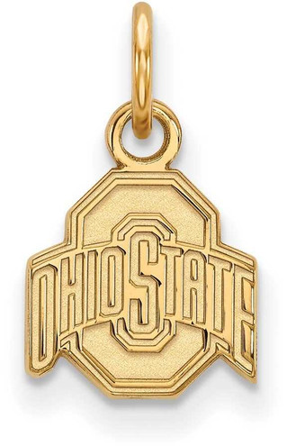 Image of 14K Yellow Gold Ohio State University X-Small Pendant by LogoArt (4Y001OSU)