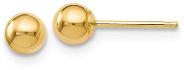 Image of 4mm 14K Yellow Gold Polished 4mm Ball Stud Post Earrings 289403