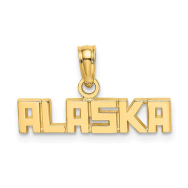 Image of 14K Yellow Gold Polished Alaska Pendant