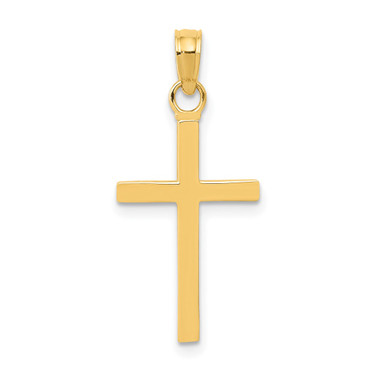 Image of 14K Yellow Gold Polished Cross Pendant K2116