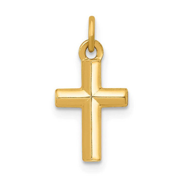 Image of 14K Yellow Gold Polished Cross Pendant XR1580