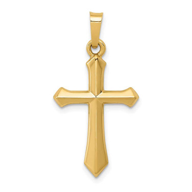 Image of 14K Yellow Gold Polished Cross Pendant XR1608