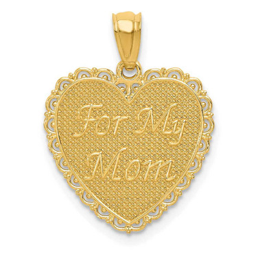Image of 14K Yellow Gold Polished For My Mom / Thanks For Everything Pendant