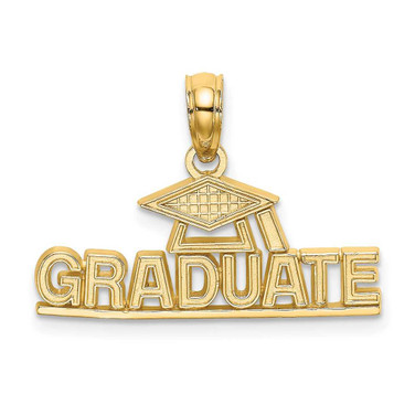 Image of 14K Yellow Gold Polished Graduate Under Cap Pendant