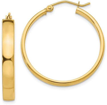 Image of 28mm 14K Yellow Gold Polished Hoop Earrings TA241