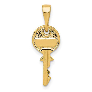 Image of 14K Yellow Gold Polished Key Pendant