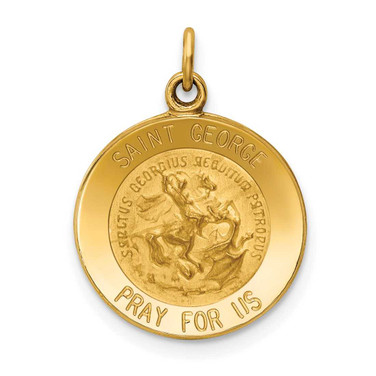 Image of 14K Yellow Gold Saint George Medal Charm XR410