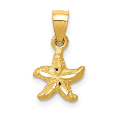 Image of 14K Yellow Gold Starfish Pendant K2949