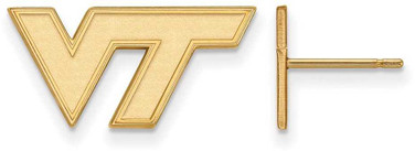 Image of 14K Yellow Gold Virginia Tech X-Small Post Earrings by LogoArt