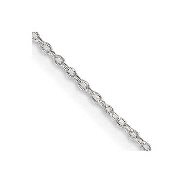 Image of 16" Sterling Silver 1.10mm Forzantina Cable Chain Necklace