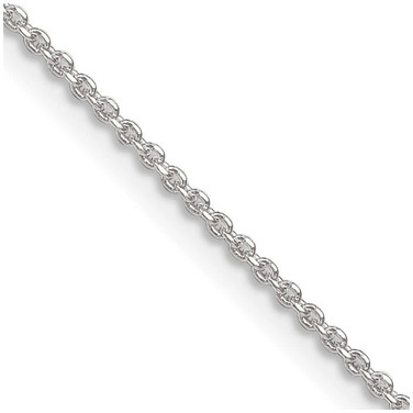 Image of 16" Sterling Silver 1.4mm Diamond-cut Forzantina Cable Chain Necklace