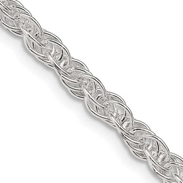 Image of 16" Sterling Silver 3.8mm Loose Rope Chain Necklace