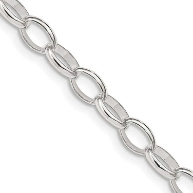 Image of 16" Sterling Silver 5mm Fancy Rolo Chain Necklace