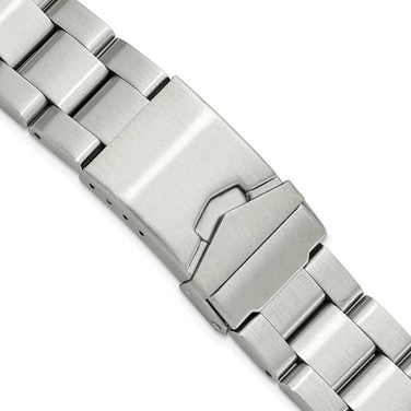 Image of 18 & 20mm 7" Silver-tone w/Deploy Buckle Stainless Steel Watch Band