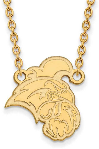 Image of 18" 14K Yellow Gold Coastal Carolina University Large Pendant w/ Necklace by LogoArt