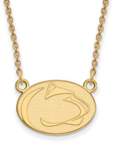 Image of 18" 14K Yellow Gold Penn State University Small Pendant w/ Necklace by LogoArt