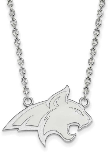 Image of 18" Sterling Silver Montana State University Large Pendant w/ Necklace by LogoArt