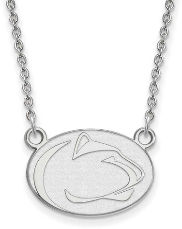 Image of 18" Sterling Silver Penn State University Small Pendant w/ Necklace by LogoArt