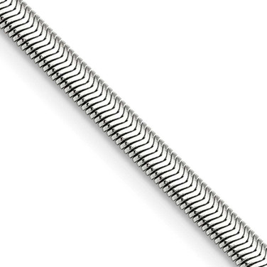Image of 20" Stainless Steel Polished 4.2mm Flat Snake Chain Necklace