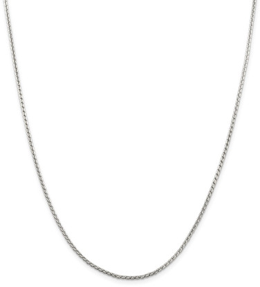 22" Sterling Silver 1.75mm Round Franco Chain Necklace