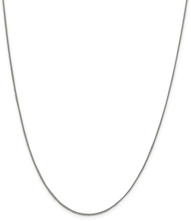 Image of 22" Sterling Silver 1mm Curb Chain Necklace